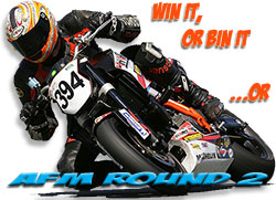 GoGo's AFM round 3 report logo, superduke at speed