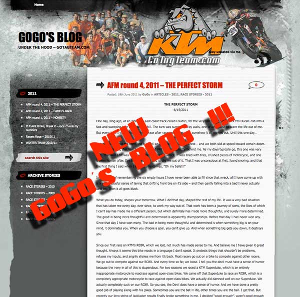 GoGo's new blog link