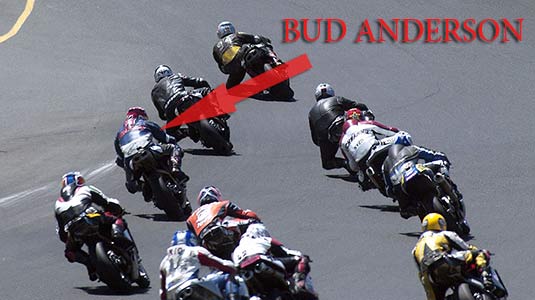Bud Anderson at Speed on his RC51 at infineon