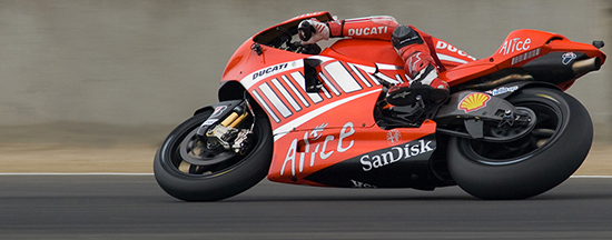 Casey Stoner at US GP 2008