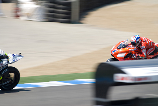 Rossi Leads Stoner Laguna GP